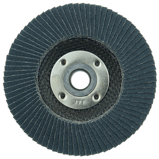 4-1/2" Tiger Paw Abrasive Flap Disc, Flat (TY27), Phenolic Backing, 60Z, 5/8"-11 UNC Nut