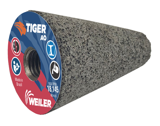 TIGER AO TYPE 17 Flat Tip Portable Grinding Cone, A24-R, 2" X 3" X 5/8-11