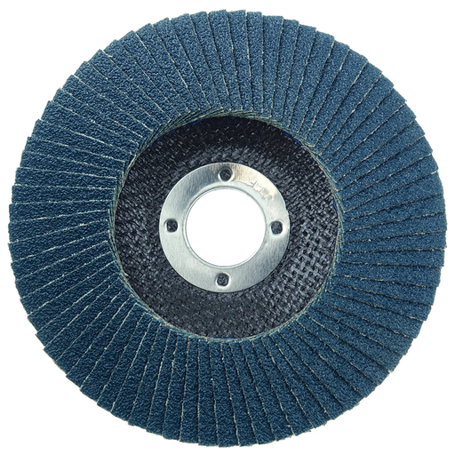 5" Tiger Disc Abrasive Flap Disc, Flat (TY27), Phenolic Backing, 40Z, 7/8" Arbor Hole