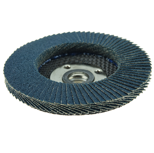 4-1/2" Wolverine High Density Flap Disc, Flat (TY27), Phenolic Backing, 60Z, 5/8"-11 UNC Nut