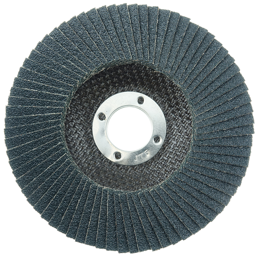 5" Tiger Paw Abrasive Flap Disc, Flat (TY27), Phenolic Backing, 40Z, 7/8" Arbor Hole