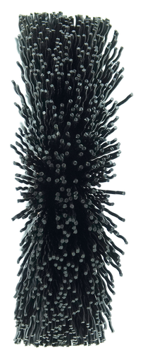 2-1/2" Small Diameter Nylon Wheel, .020" Crimped Black Nylon Fill, 5/8" Arbor Hole