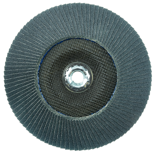 7" Tiger Paw Abrasive Flap Disc, Conical (TY29), Phenolic Backing, 60Z, 5/8"-11 UNC Nut