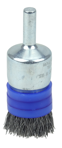 3/4" Banded Crimped Wire End Brush, .0104" Steel Fill