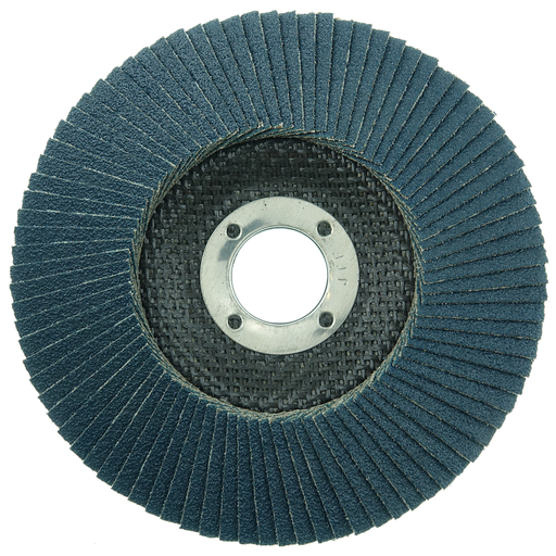 5" Wolverine Abrasive Flap Disc, Conical (TY29), Phenolic Backing, 60Z, 7/8" Arbor Hole