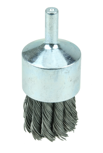 1-1/8" Knot Wire End Brush, .014" Steel Fill