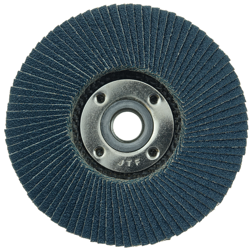 4-1/2" Big Cat Abrasive Flap Disc, Flat (TY27), Phenolic Backing, 40Z, 5/8"-11 UNC Nut