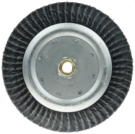 Roughneck 7" Polyflex Encapsulated Root Pass Weld Cleaning Brush, .020" Steel Fill, 5/8"-11 UNC Nut