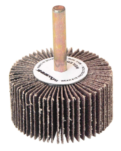 2" x 1" x 60AO Wolverine Coated Abrasive Flap Wheel, 1/4" Stem