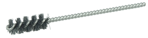 3/8" Power Tube Brush, .004" Stainless Steel Wire Fill, 1" Brush Length