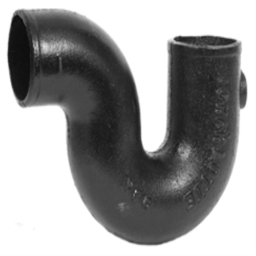 2 NO HUB P TRAP W/1/2 HEEL TAP