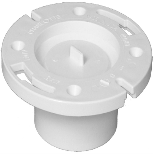 4 x 4 DWV CLOSET FLANGE W/KNOCK OUT HUB