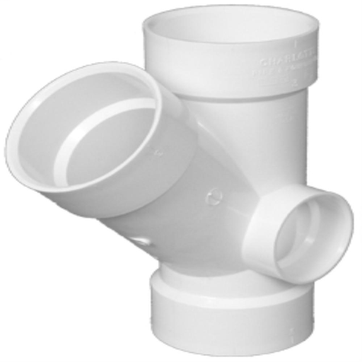 3 x 3 x 3 x 2 DWV WYE WITH RT SIDE INLET