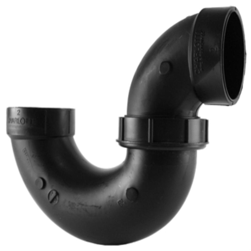 1 1/2 DWV P-TRAP W/THREADED UNION W/P-N
