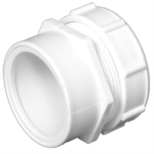 2 DWV TRAP ADAP MALE W/P-NUT & WASHER