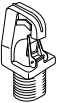LITHONIA HKM-J12 3/4-IN MALE FIXTURE HOOK LITHONIA HKM-J12 3/4-IN MALE FIXTURE HOOK