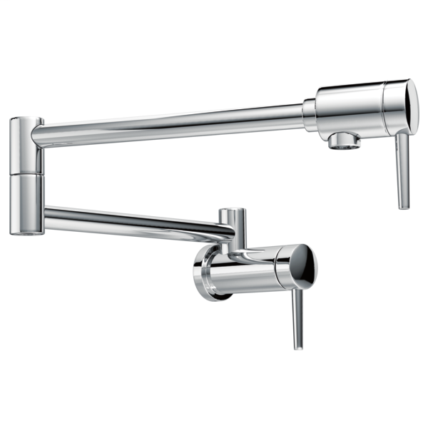 Delta Contemporary Wall Mount Pot Filler - Chrome