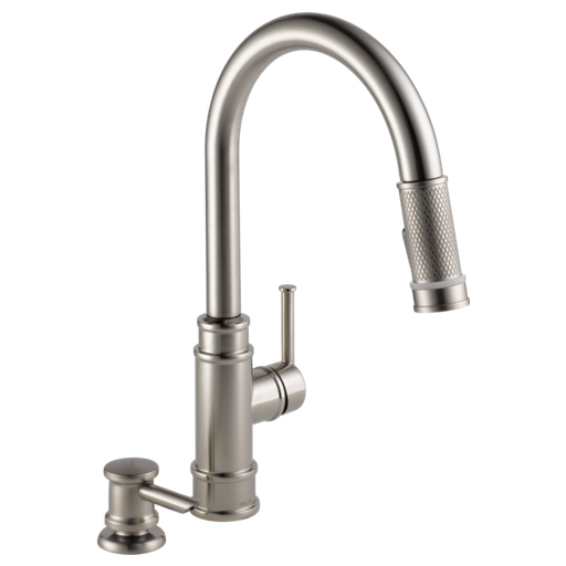 Allentown Single Handle Pull-Down Kitchen Faucet - Spotshield Stainless