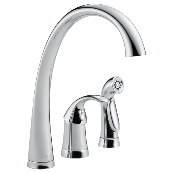 Pilar Single Handle Kitchen Faucet with Spray - Chrome