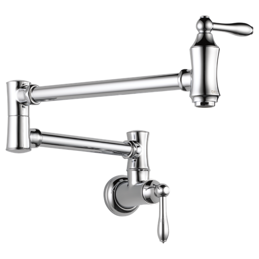 Delta Traditional Wall Mount Pot Filler - Chrome
