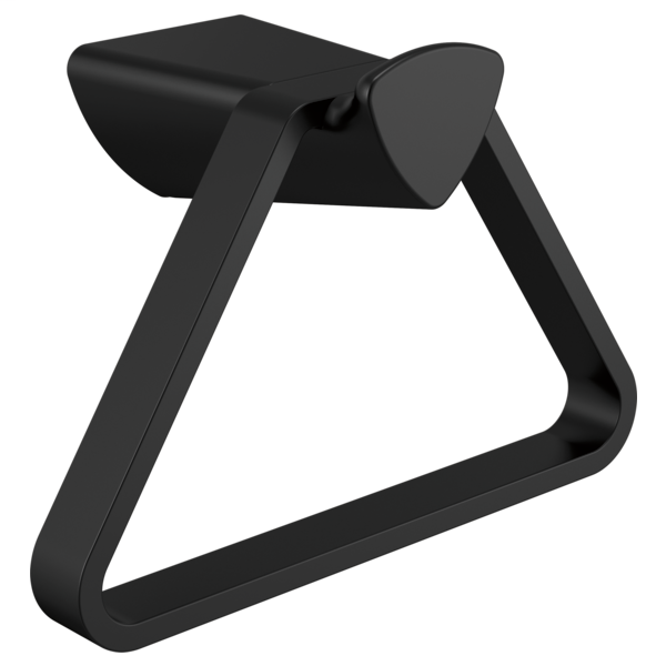 Zura Triangular Towel Holder - Matte Black