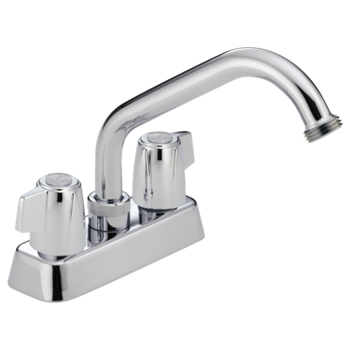 Classic Two Handle Laundry Faucet - Chrome