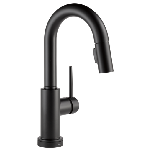 Trinsic Single Handle Pull-Down Bar / Prep Faucet with Touch2O Technology - Matte Black