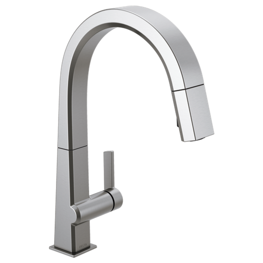 Pivotal Single Handle Pull Down Kitchen Faucet - Arctic Stainless