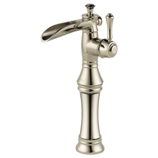 Cassidy Single Handle Channel Vessel Bathroom Faucet - Polished Nickel