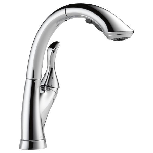 Linden Single Handle Pull-Out Kitchen Faucet - Chrome
