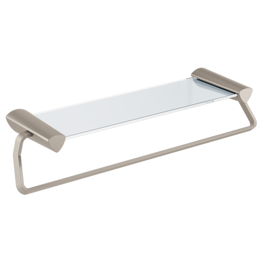 Zura 24" Towel Bar with Glass Shelf - Stainless