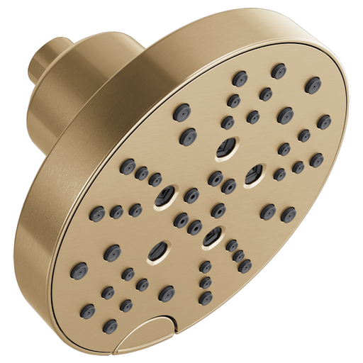 H2Okinetic 5-Setting Contemporary Raincan Shower Head - Champagne Bronze