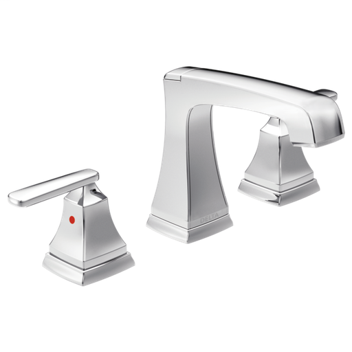 Ashlyn Two Handle Widespread Bathroom Faucet with EZ Anchor - Chrome