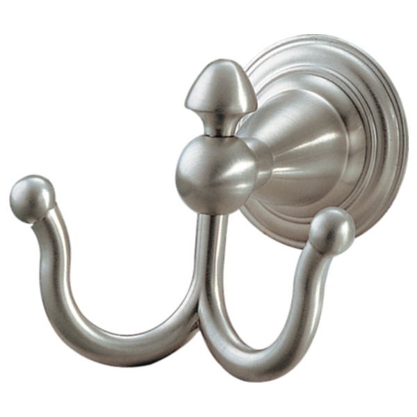 Victorian Double Robe Hook - Stainless