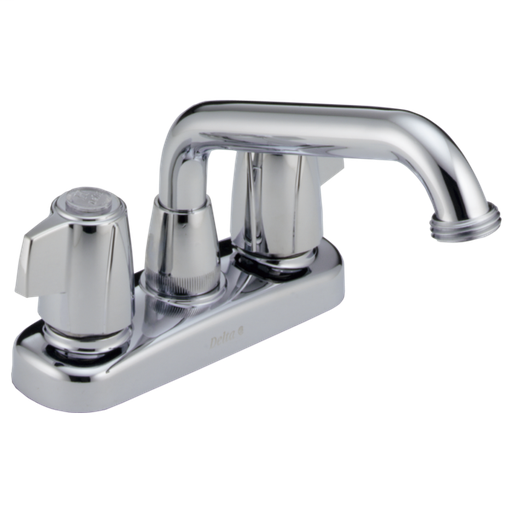 Classic Two Handle Laundry Faucet - Chrome