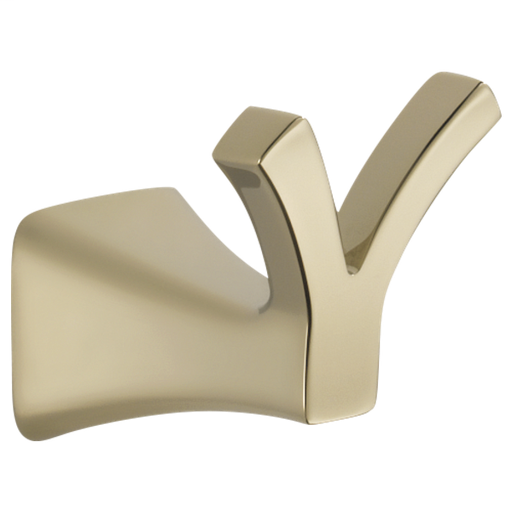 Tesla Double Robe Hook - Polished Nickel