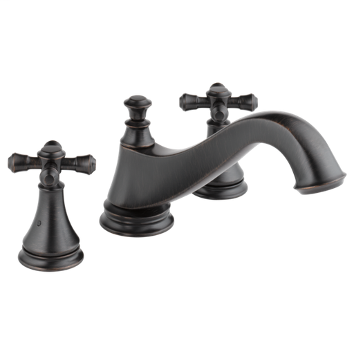 Cassidy Roman Tub Trim - Low Arc Spout - Less Handles - Venetian Bronze