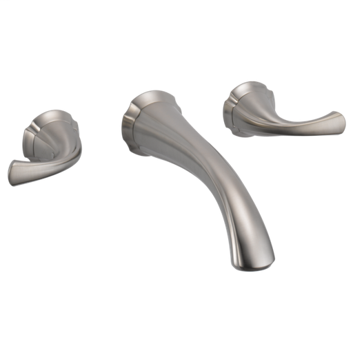 Addison Two Handle Wall Mount Bathroom Faucet Trim - Stainless