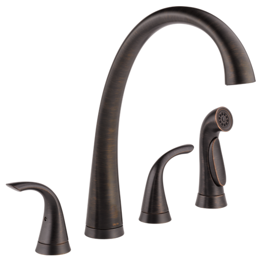 Pilar Two Handle Widespread Kitchen Faucet with Spray - Venetian Bronze
