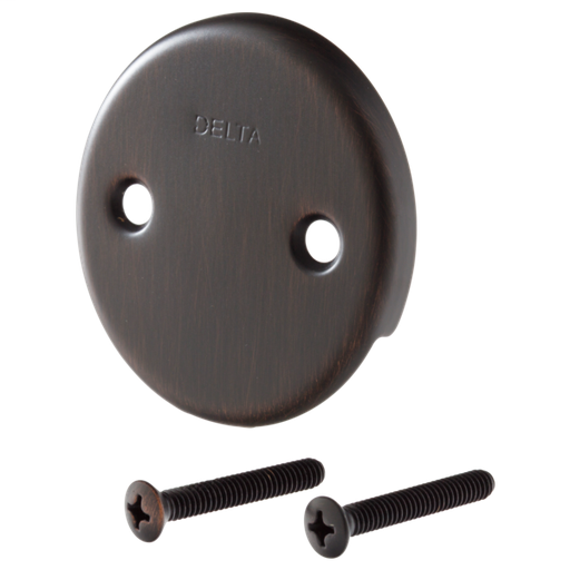 Delta Overflow Plate & Screws - No Trip Lever - Venetian Bronze
