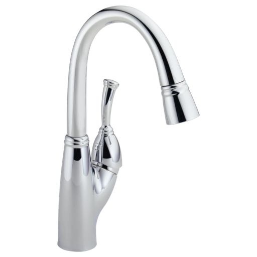 Allora Single Handle Pull-Down Bar / Prep Faucet - Chrome