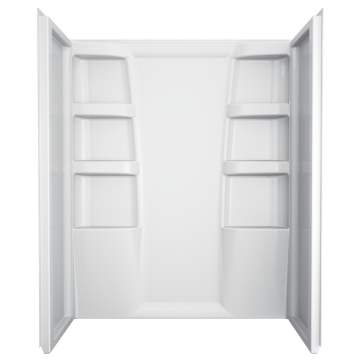Hycroft ProCrylic 60 in. x 32 in. Shower Surround - White