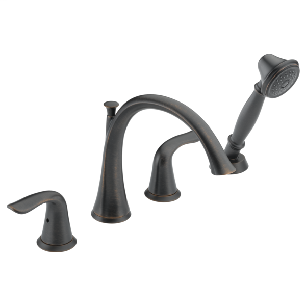 Lahara Roman Tub with Handshower Trim - Venetian Bronze