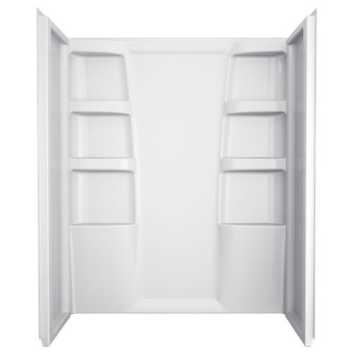Hycroft ProCrylic 60 in. x 30 in. Shower Surround - White