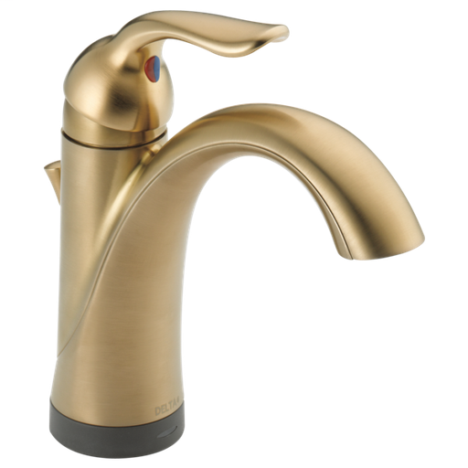 Lahara Single Handle Bathroom Faucet with Touch2O.xt Technology - Champagne Bronze