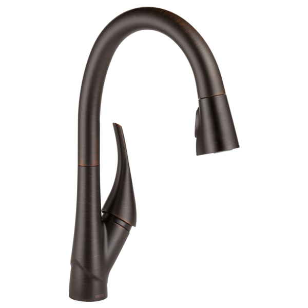 Esque Single Handle Pull-Down Kitchen Faucet with ShieldSpray Technology - Venetian Bronze