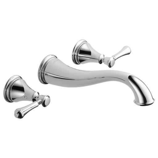 Cassidy Two Handle Wall Mount Bathroom Faucet Trim - Chrome
