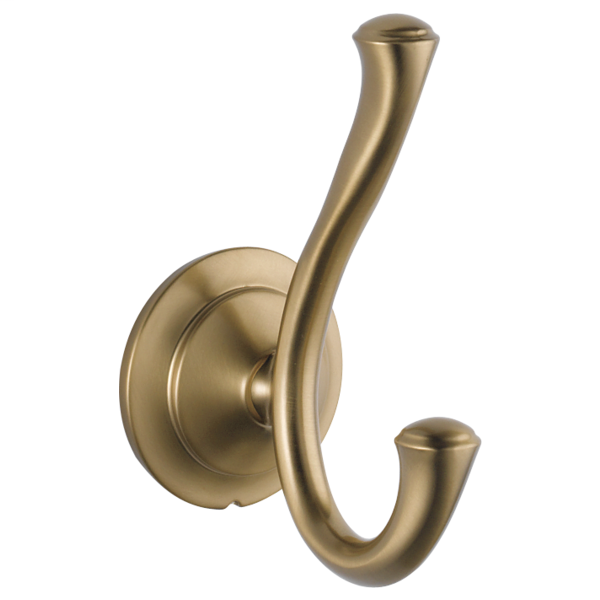 Linden Double Robe Hook - Champagne Bronze