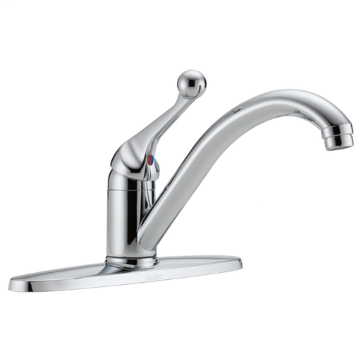 Classic Single Handle Kitchen Faucet - Chrome