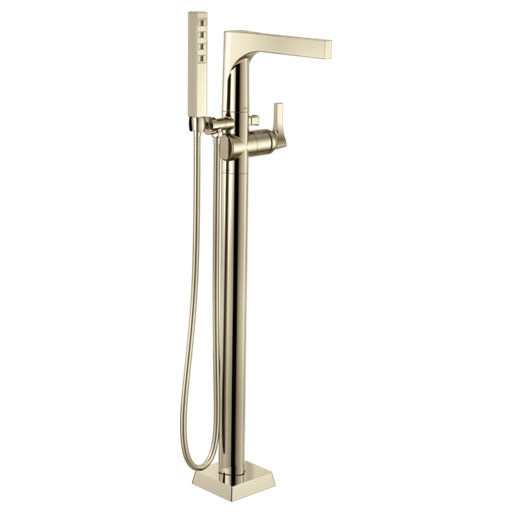 Zura Floor Mount Tub Filler Trim - Polished Nickel